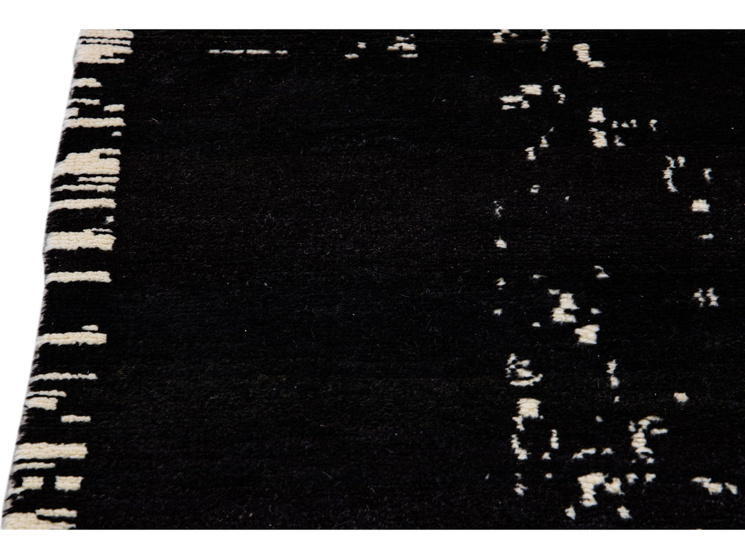 Modern Moroccan Wool Runner 3 X 10