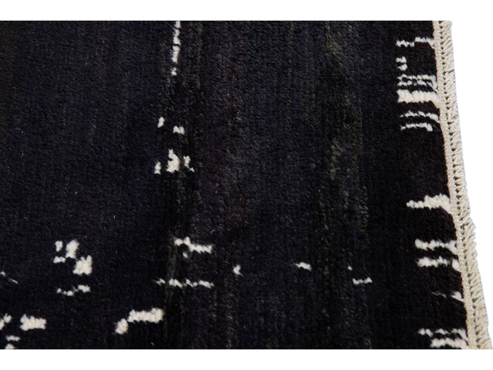 Modern Moroccan Wool Runner 3 X 10