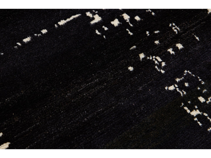 Modern Moroccan Wool Runner 3 X 10