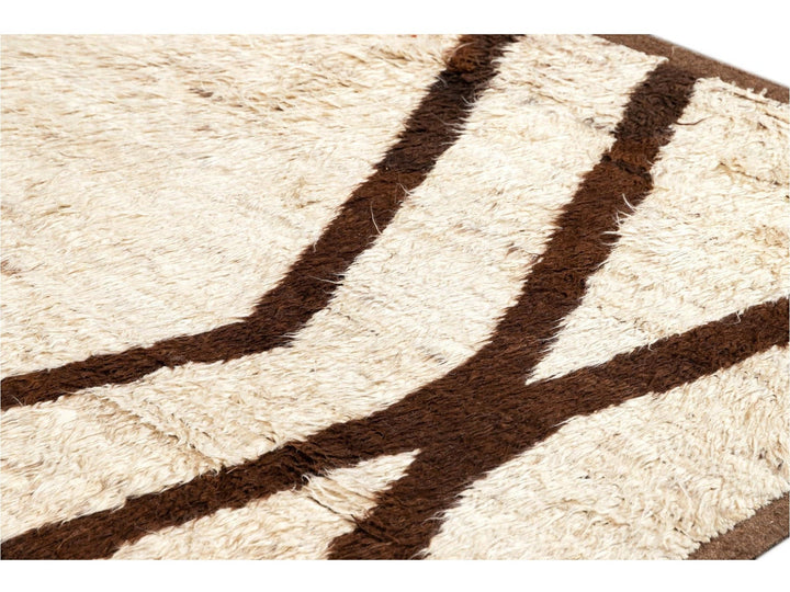 Modern Moroccan Style Wool Rug 9 X 11