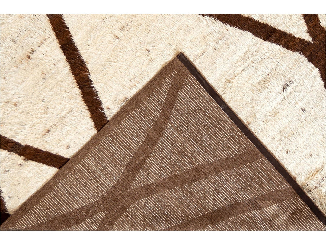 Modern Moroccan Style Wool Rug 9 X 11