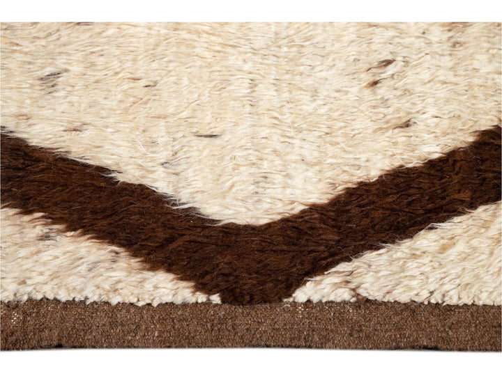 Modern Moroccan Style Wool Rug 9 X 11