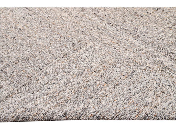 Modern Textured Oversize Wool Rug 12 X 15