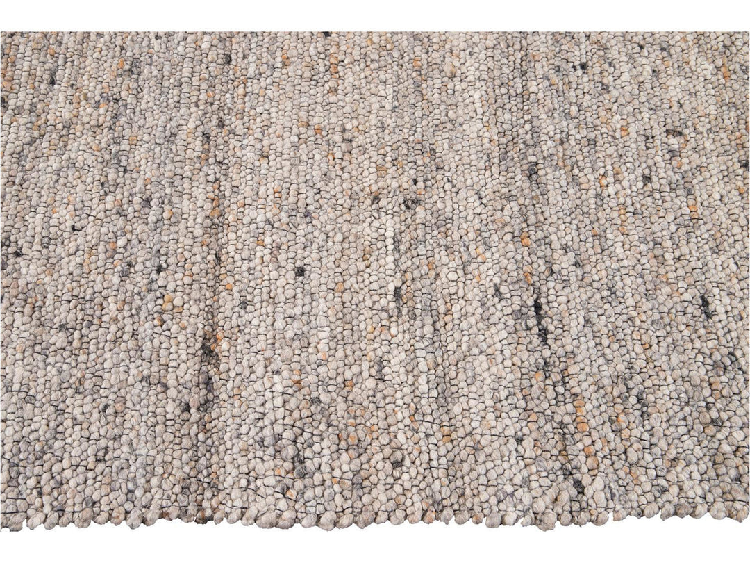 Modern Textured Oversize Wool Rug 12 X 15