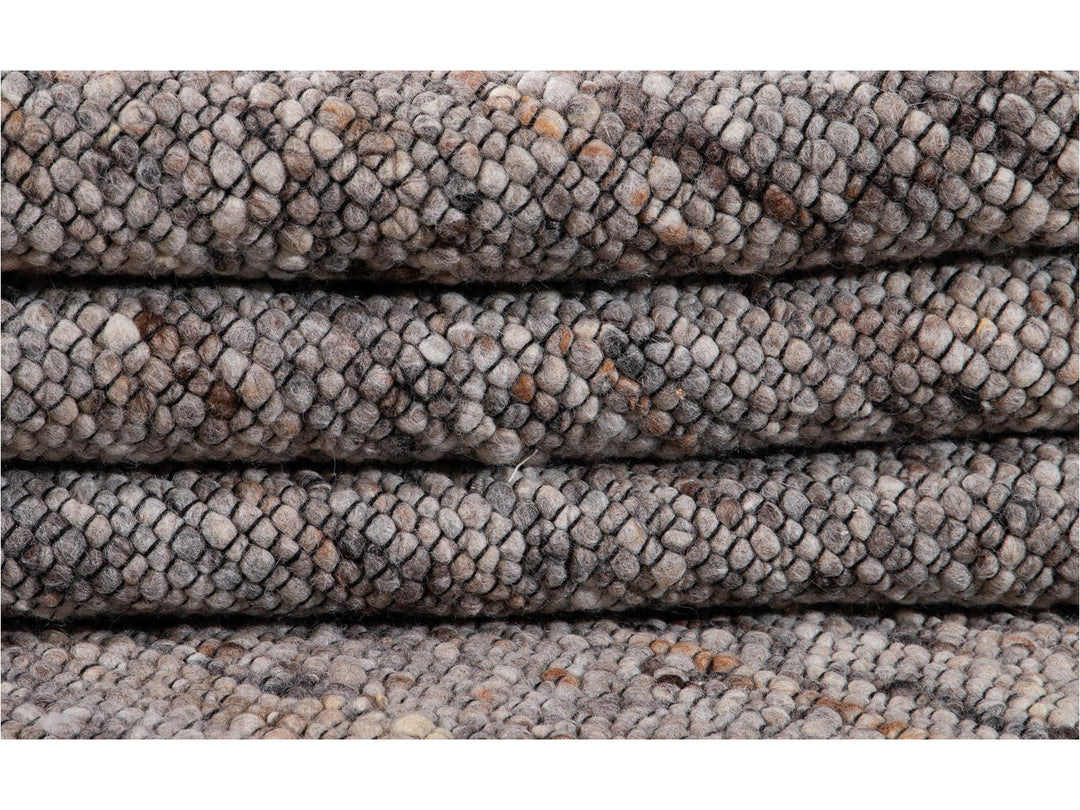 Modern Felted Texture Wool Rug 9 x 12