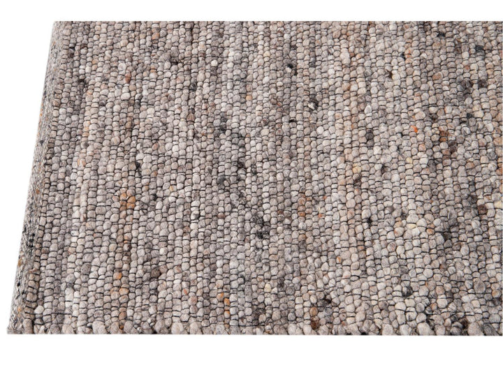 Modern Felted Texture Wool Rug 9 x 12