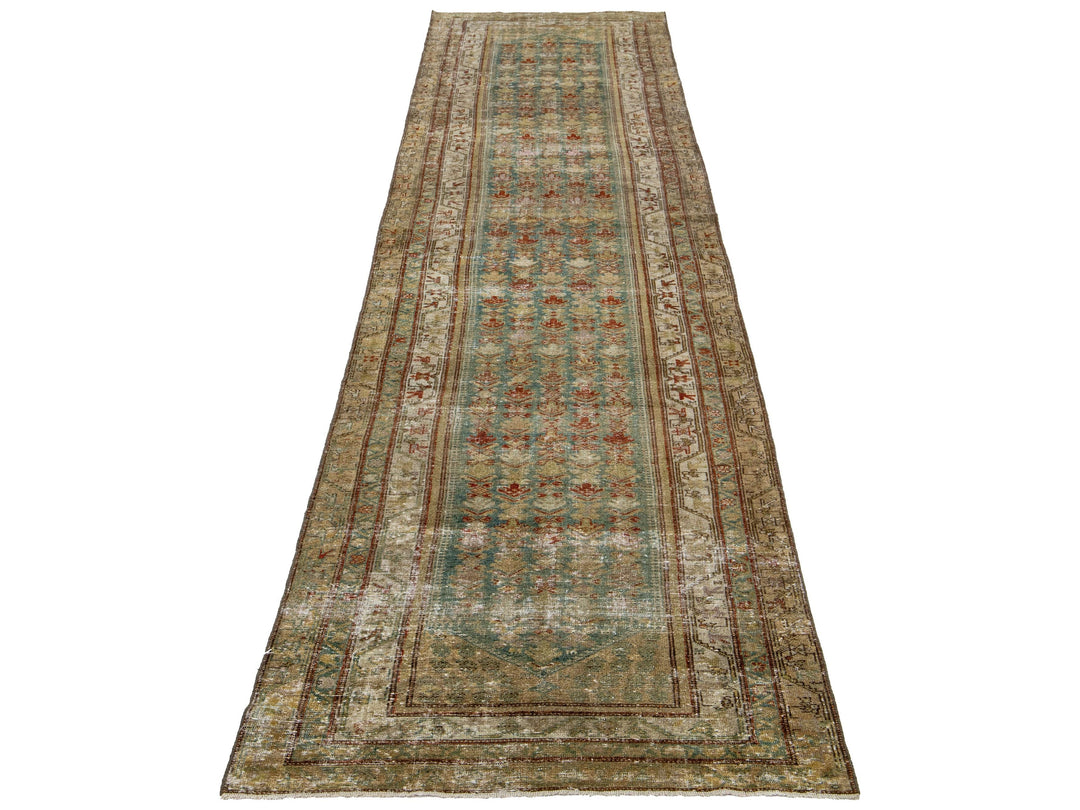 Antique Malayer Wool Runner 3 X 16