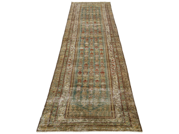 Antique Malayer Wool Runner 3 X 16