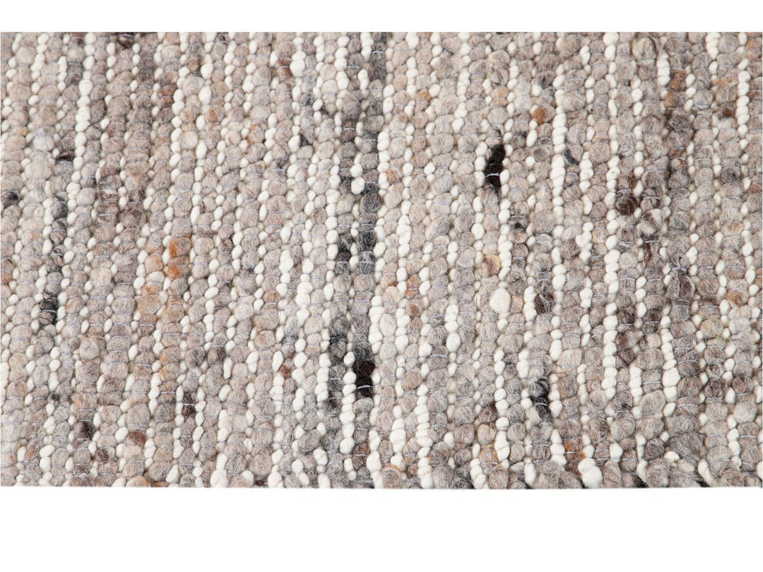 Modern Felted Texture Wool Rug 10 X 14