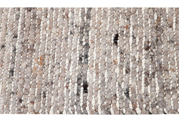 Modern Felted Texture Wool Rug 10 X 14