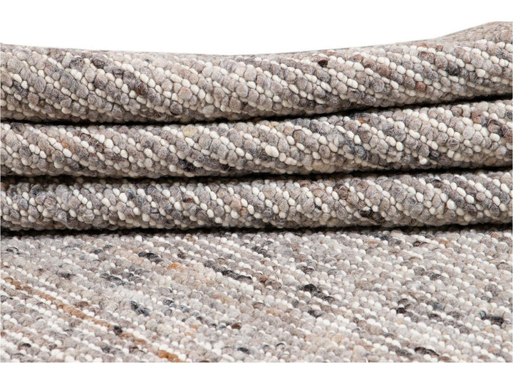 Modern Felted Texture Wool Rug 10 X 14