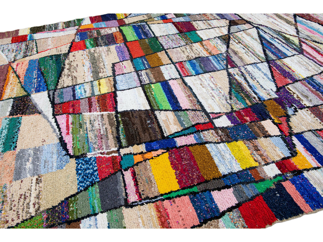 Vintage Turkish Tulu Wool Rug 10 X 13