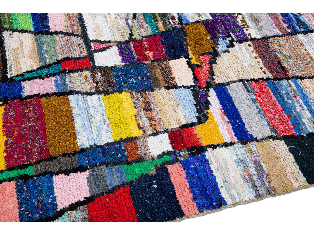Vintage Turkish Tulu Wool Rug 10 X 13