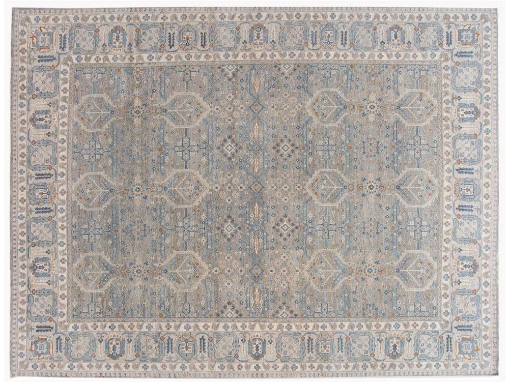Modern Indian Artisan Wool Rug12 X 16