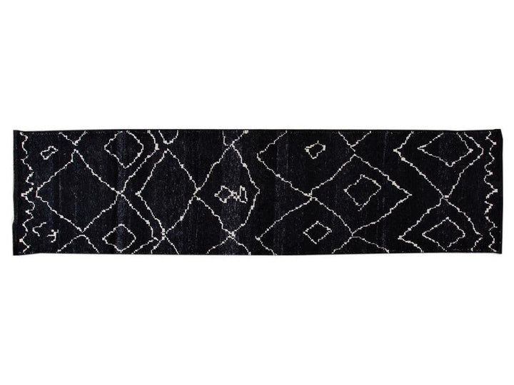 Modern Moroccan Style Wool Runner 2 X 12