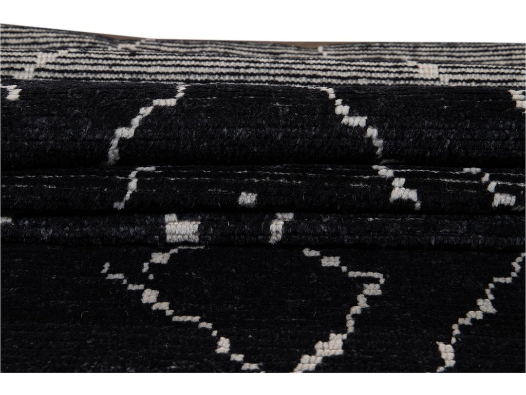 Modern Moroccan Style Wool Runner 2 X 12