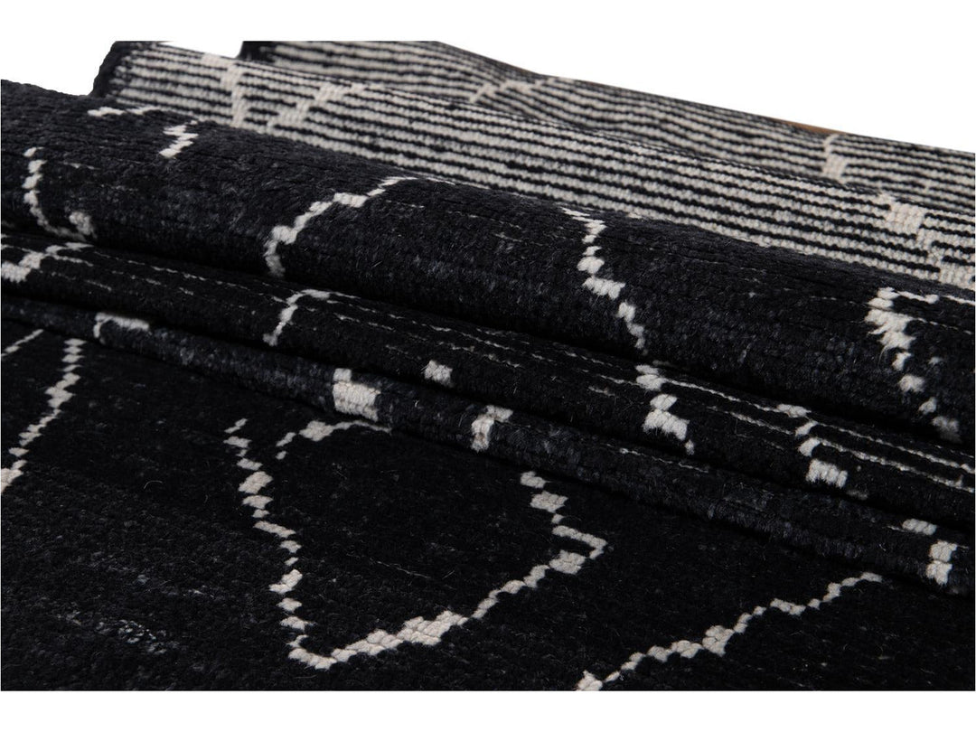 Modern Moroccan Style Wool Runner 2 X 12