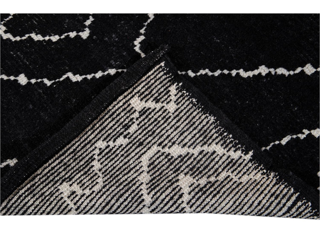 Modern Moroccan Style Wool Runner 2 X 12