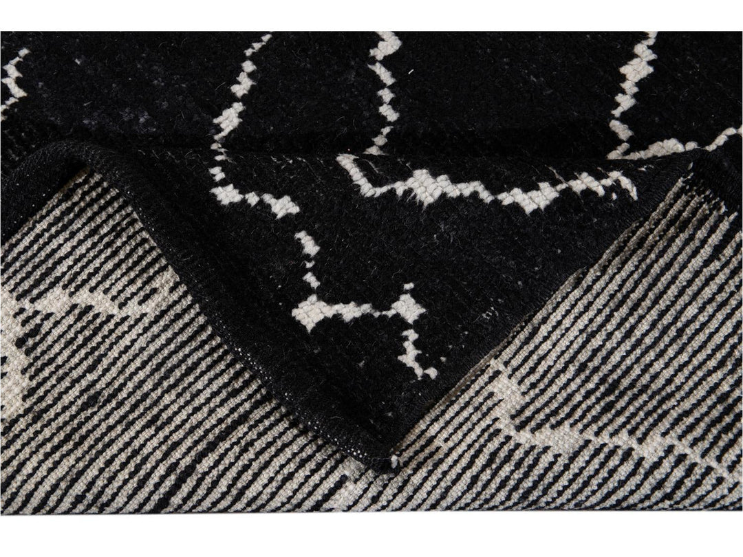 Modern Moroccan Style Wool Runner 2 X 12