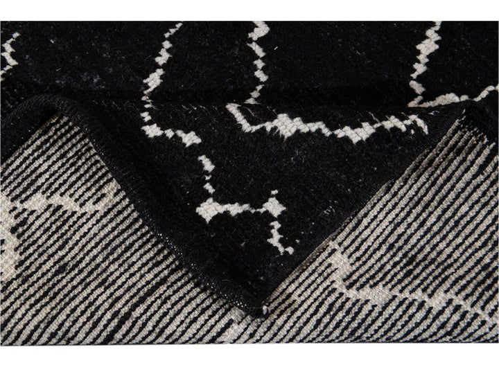 Modern Moroccan Style Wool Runner 2 X 12