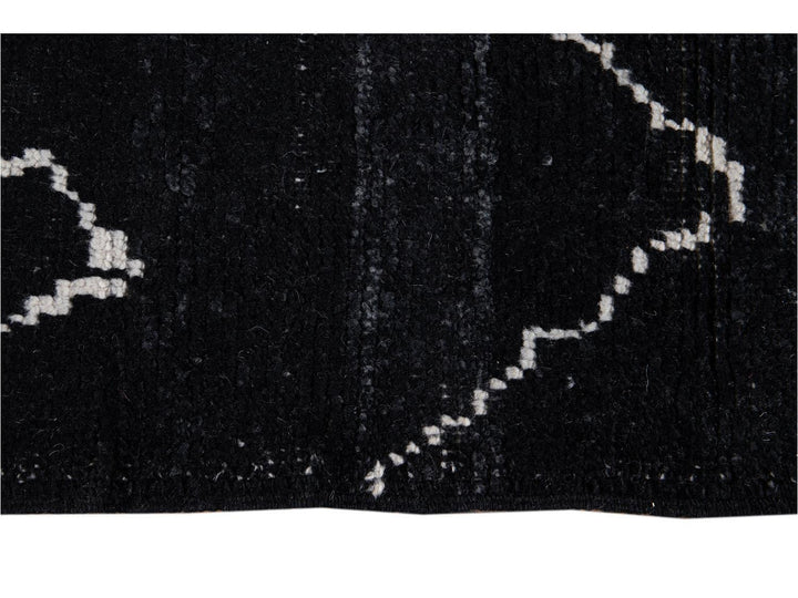 Modern Moroccan Style Wool Runner 2 X 12