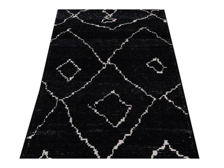 Modern Moroccan Style Wool Runner 2 X 12
