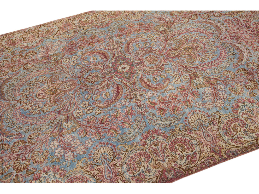 Antique Kirman Wool Rug 6 X 12