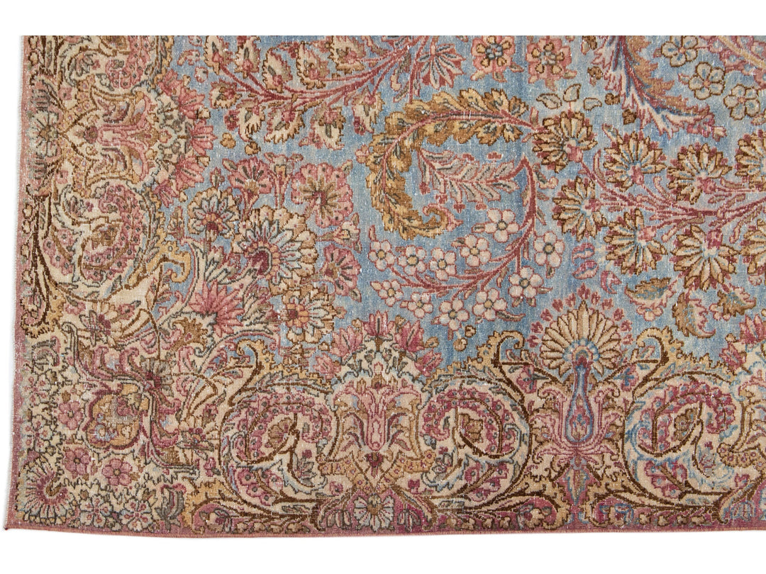 Antique Kirman Wool Rug 6 X 12