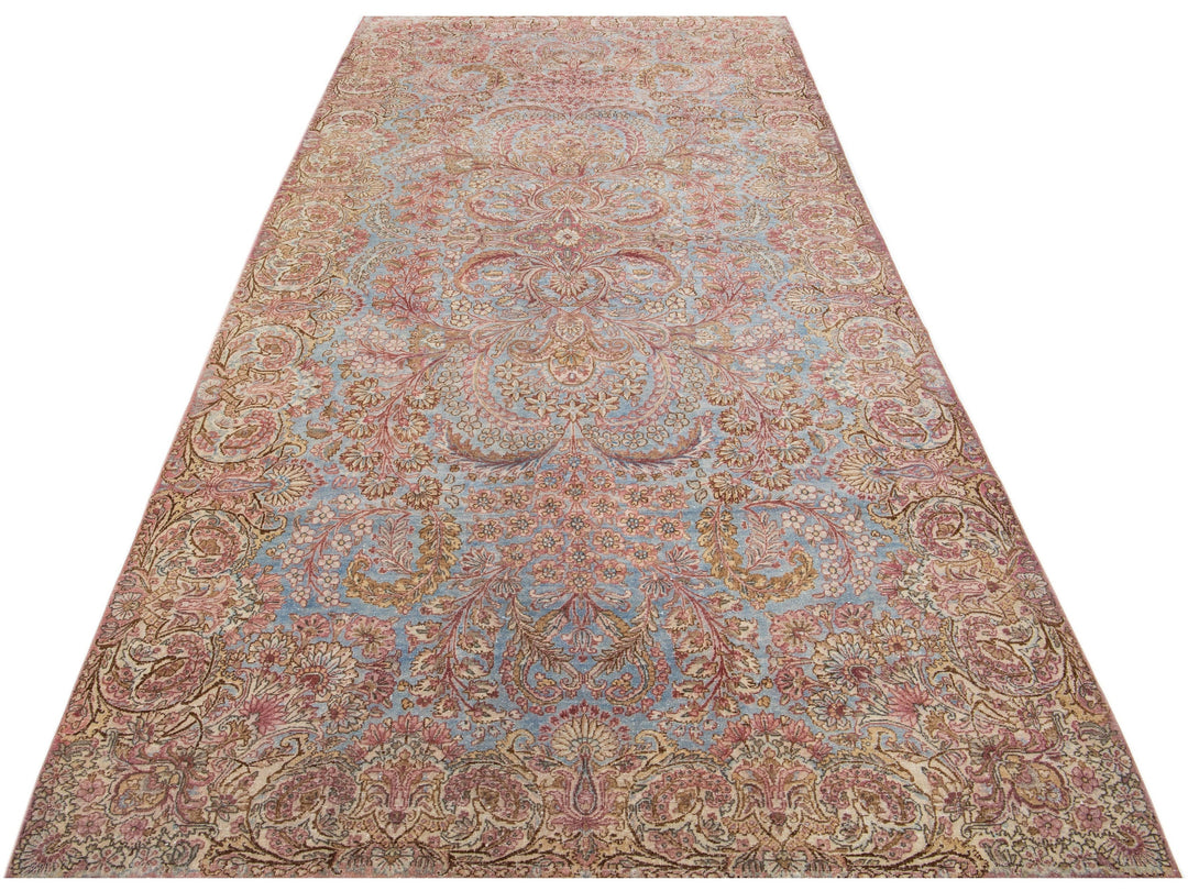 Antique Kirman Wool Rug 6 X 12