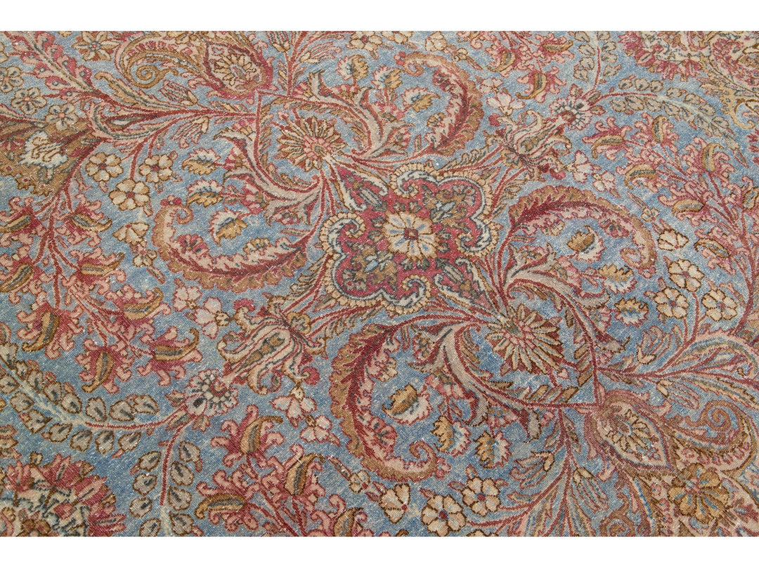 Antique Kirman Wool Rug 6 X 12