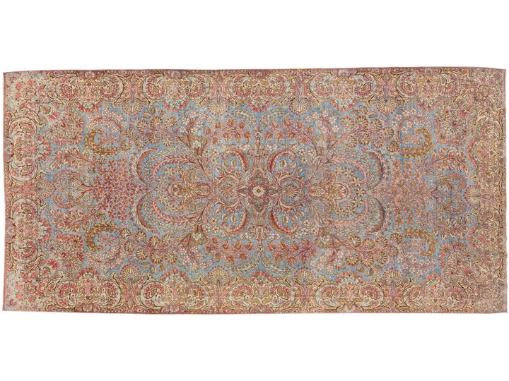 Antique Kirman Wool Rug 6 X 12