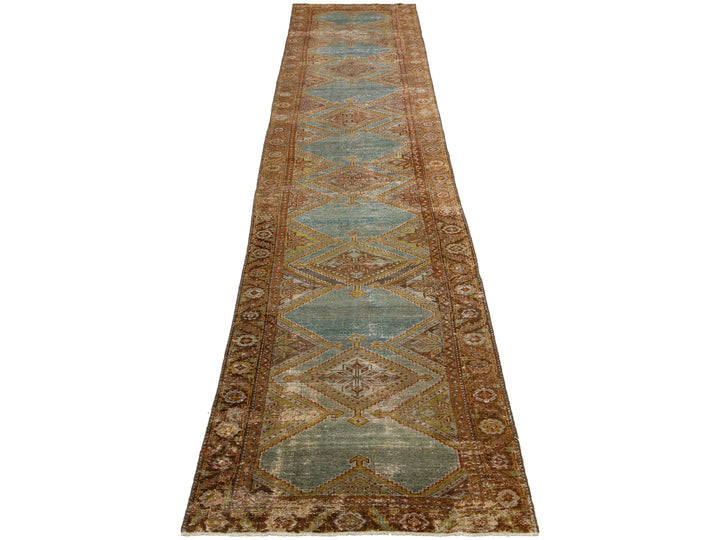 Antique Malayer Wool Runner 3 X 18