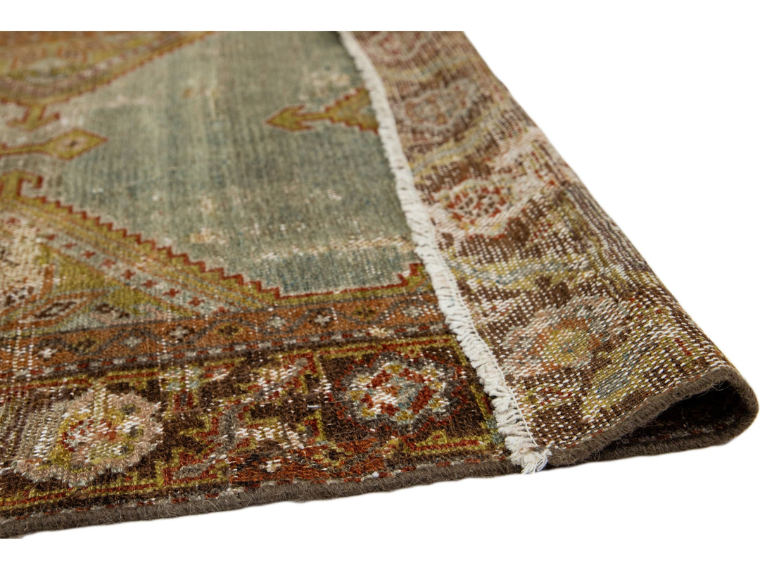 Antique Malayer Wool Runner 3 X 18