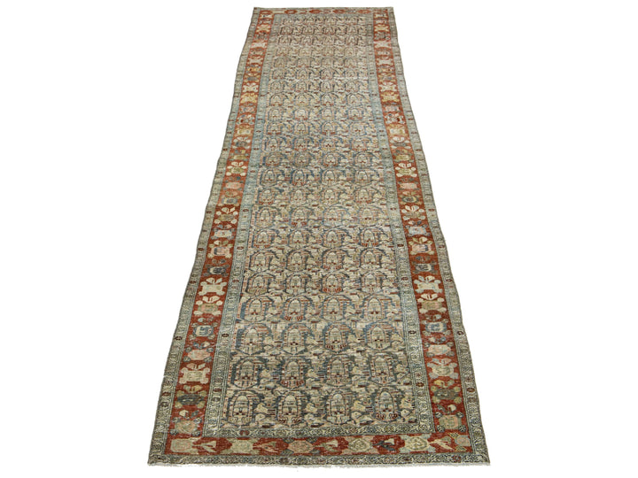 Antique Malayer Wool Runner 3 X 16