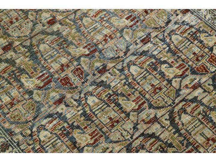 Antique Malayer Wool Runner 3 X 16