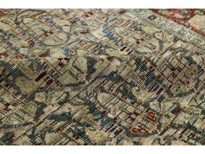 Antique Malayer Wool Runner 3 X 16