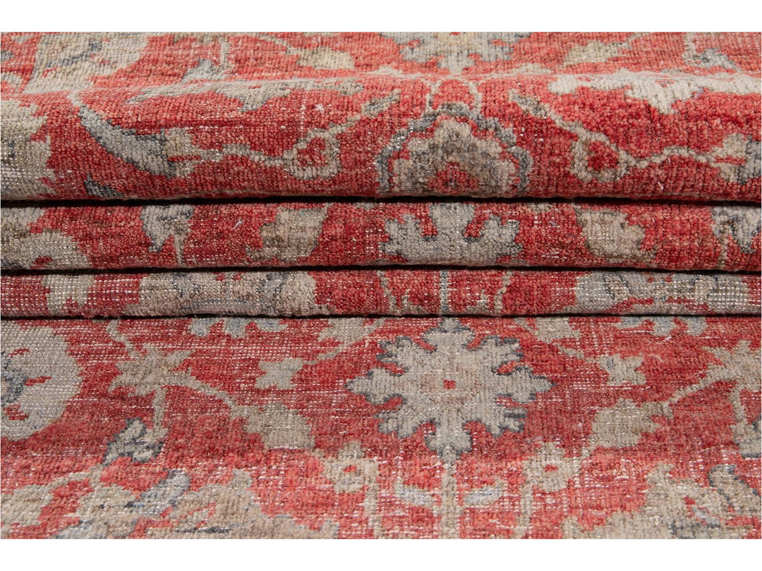 Modern Indian Artisan Wool Runner 3 X 19