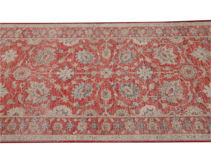 Modern Indian Artisan Wool Runner 3 X 19