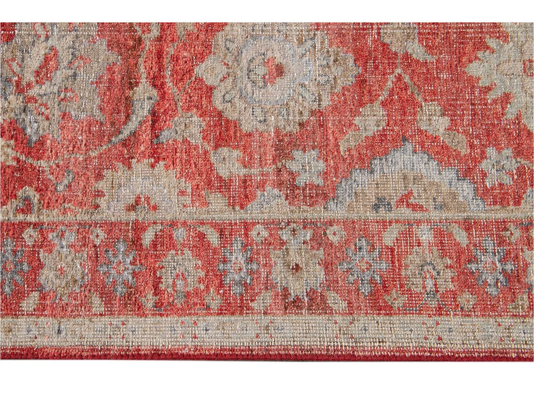 Modern Indian Artisan Wool Runner 3 X 19