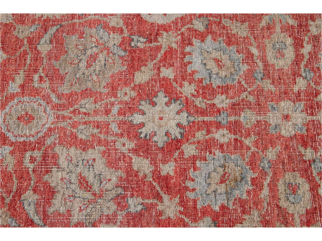 Modern Indian Artisan Wool Runner 3 X 19