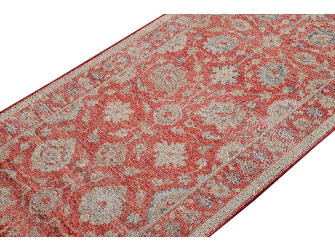Modern Indian Artisan Wool Runner 3 X 19