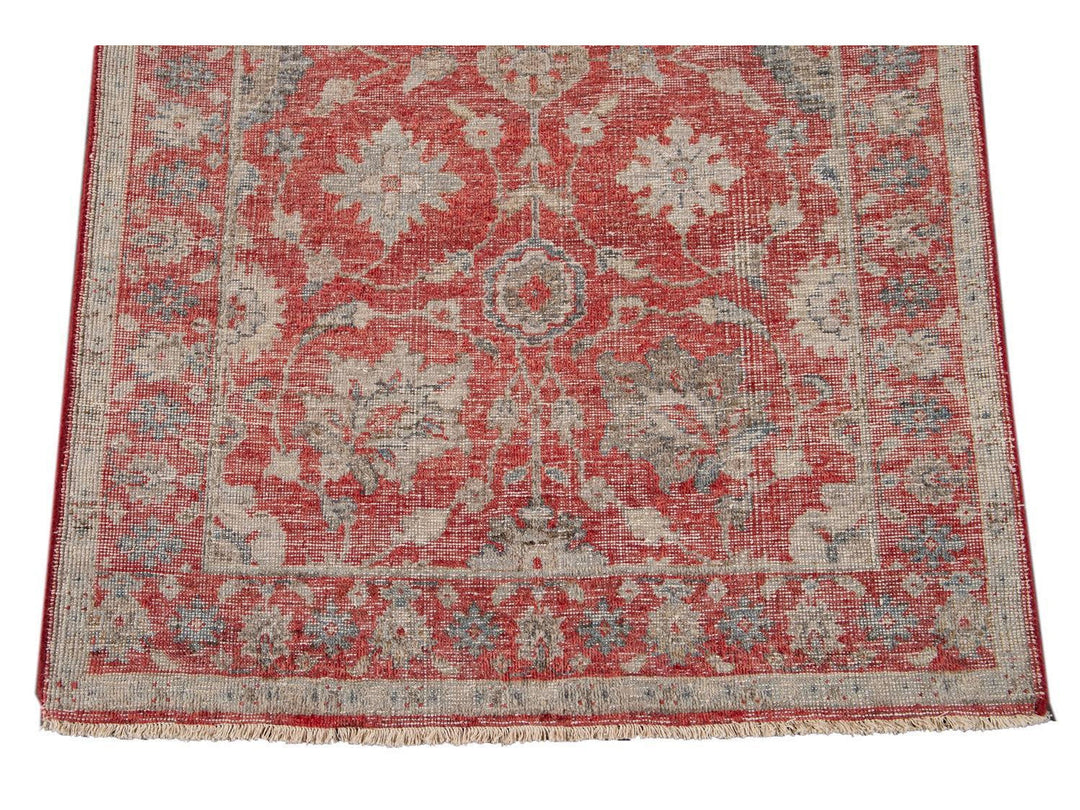 Modern Indian Artisan Wool Runner 3 X 19