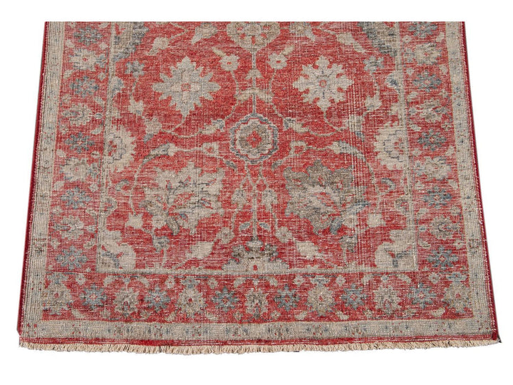 Modern Indian Artisan Wool Runner 3 X 19