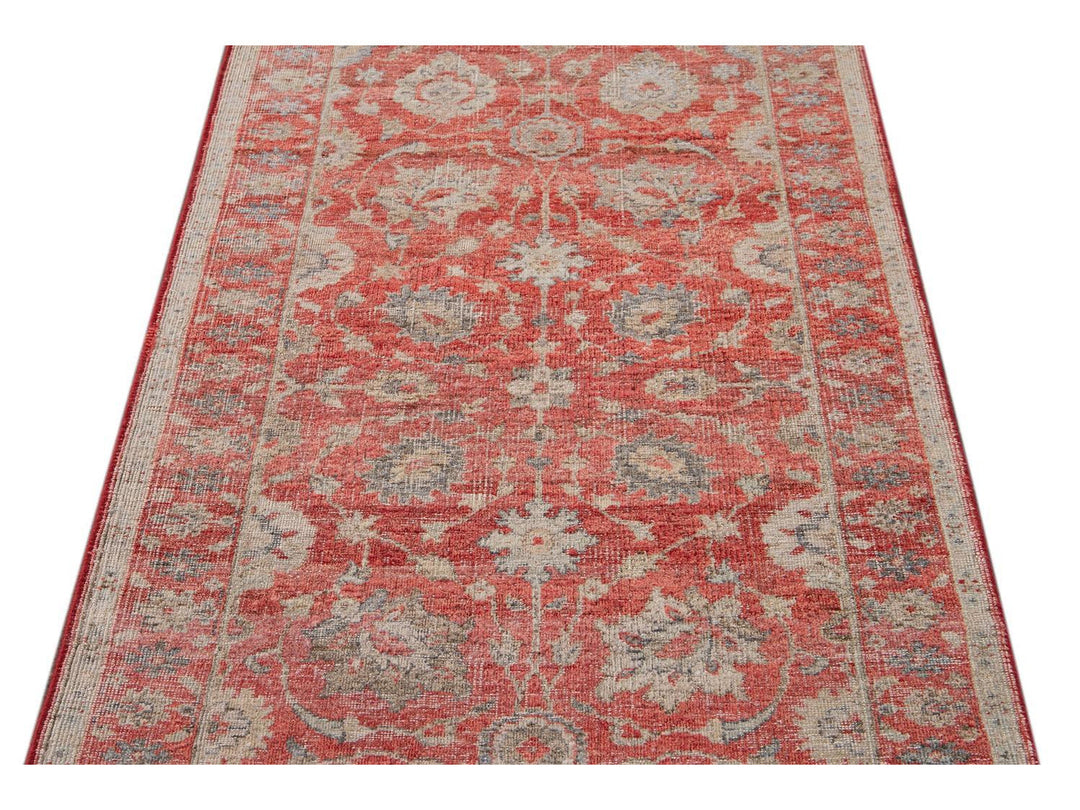 Modern Indian Artisan Wool Runner 3 X 19