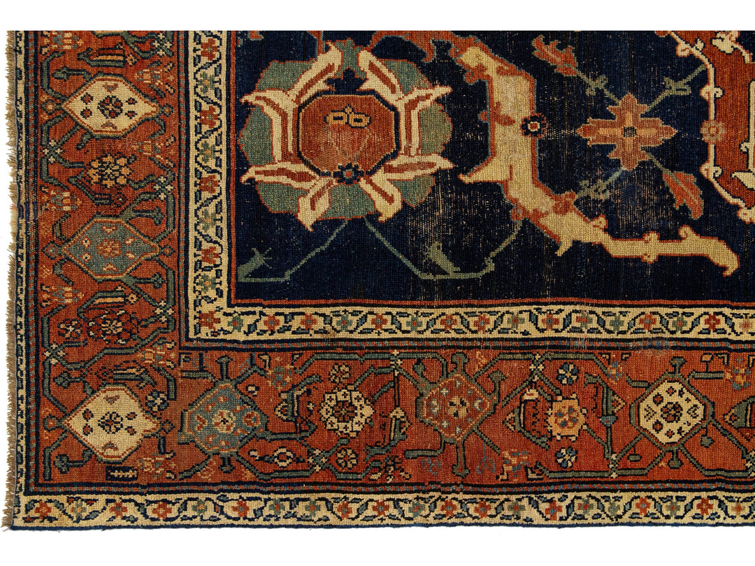 Antique Malayer Wool Runner 5 X 16