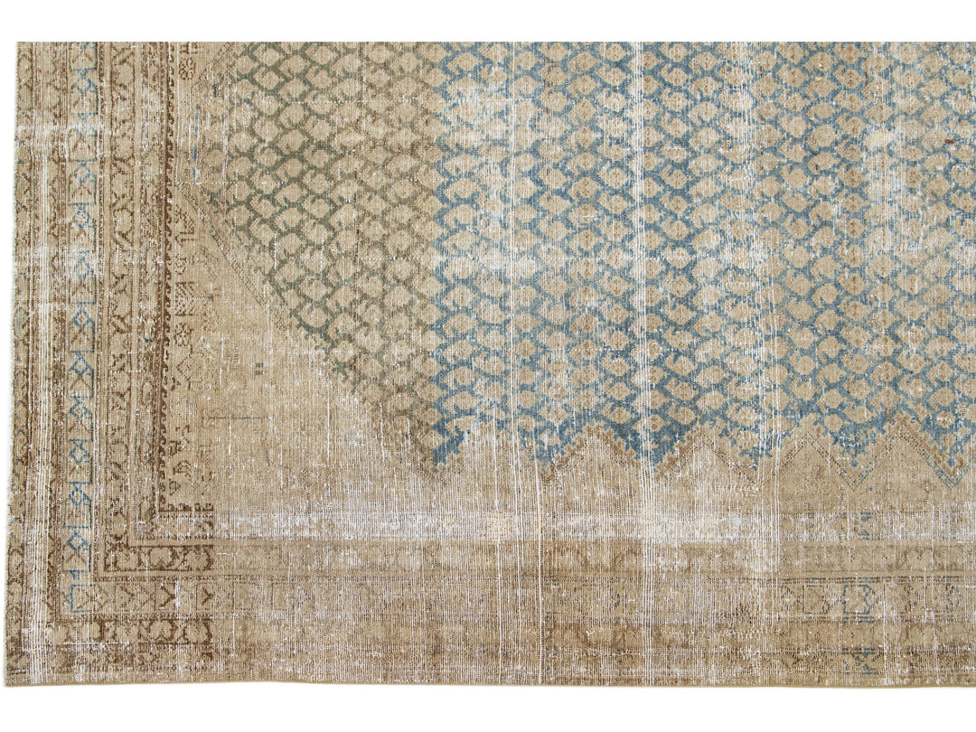 Antique Malayer Wool Runner 6 X 16