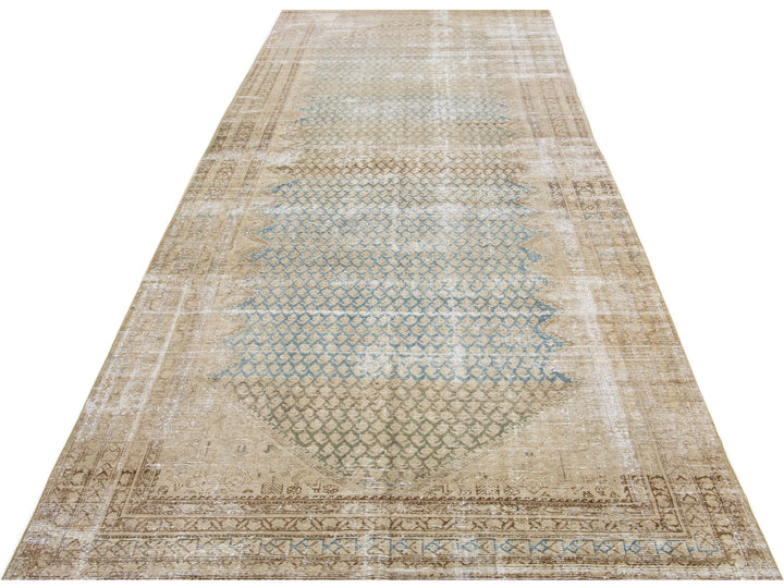 Antique Malayer Wool Runner 6 X 16