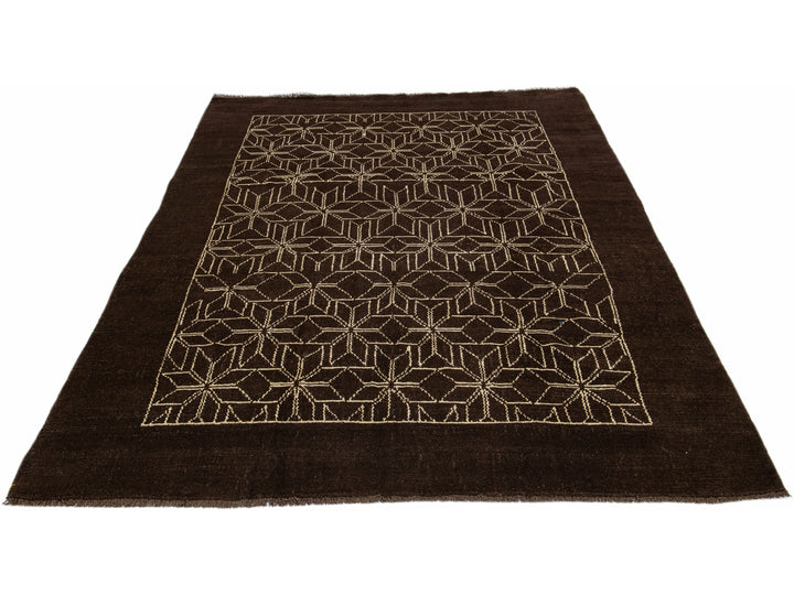 Modern Moroccan Wool Rug 7 X 9