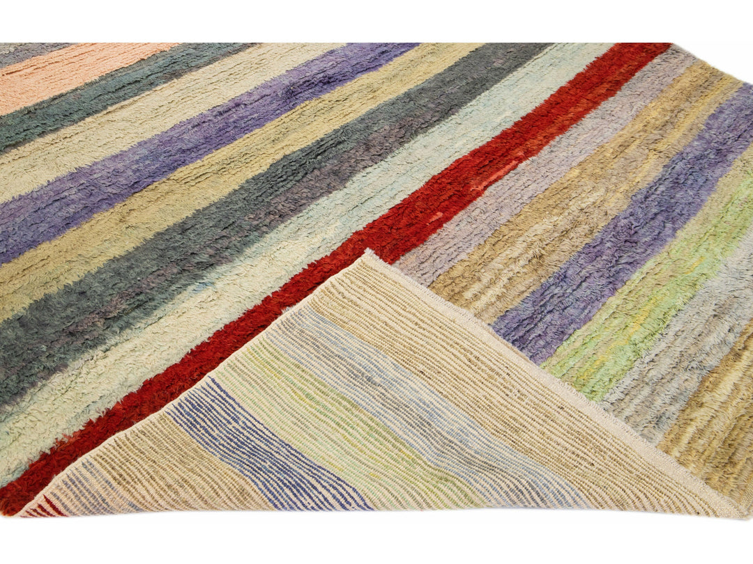 Modern Turkish Tulu Wool Rug 9 X 12