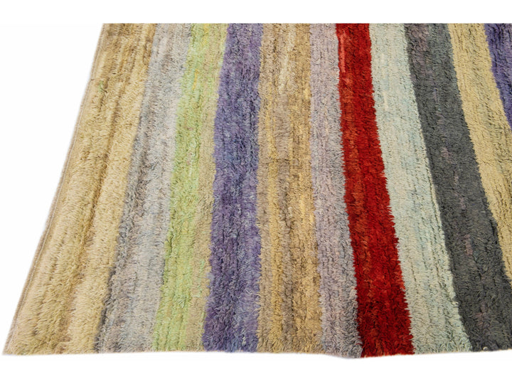 Modern Turkish Tulu Wool Rug 9 X 12